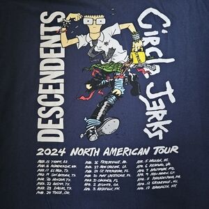 Descendents Circle Jerks 2024 Tour XXL Navy Shirt